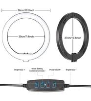 8 inch Youtuber LED Işıklı Halka Telefon Tutuculu 8 inch 20.5 cm Selfie/Yayıncı/Makyaj Işığı 210 cm Tripod F08