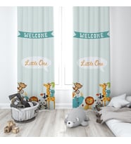 Çocuk Odası Dijital Baskılı 135x260cm Tek Kanat Fon Perde Model 00021
