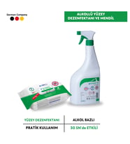 ACTOSEPT® AF 1 litre + ACTOSEPT® AF TÜCHER 80 mendil   Alkollü Yüzey Dezenfektanı ve Mendil