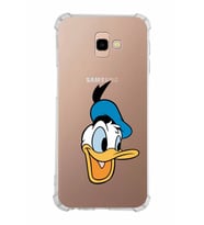 Samsung Galaxy J4 Plus  Köşe Korumalı Antişok Kapak Donald Duck Tasarımlı Şeffaf  Kılıf