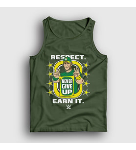 Presmono Unisex Haki Never Give Up Güreş Wwe John Cena Atlet 498580tt (Haki)