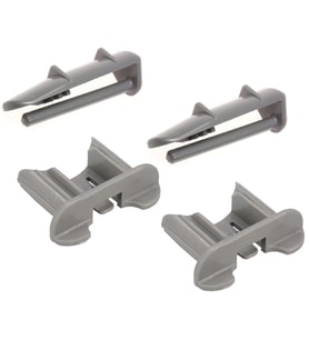Arçelik İle Uyumlu ARY6230 Bulaşık Makinesi 2 Ön 2 Arka Sepet Ray Kapağı Tutucu Stoper 4 lü Takım