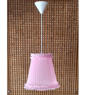 Ç-07 Pembe Organze Sarma Yatak Odası Çocuk Odası Genç Ve Bebek Odası Avize Aydınlatma Sarkıt (A.Pembe)