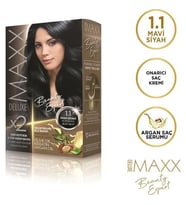 Maxx Deluxe Saç Boyası 1.1 Mavi Siyah