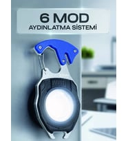Çok Fonksiyonlu Acil Durum El Feneri Elektronik Çakmak Tornavida Ve Düdük Özellikli
