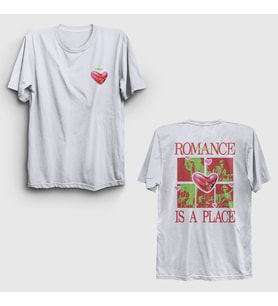 Presmono Unisex Beyaz Romance Is A Place Fontaines Dc Sırt Baskılı T-Shirt 552291tt