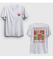 Presmono Unisex Beyaz Romance Is A Place Fontaines Dc Sırt Baskılı T-Shirt 552291tt