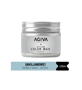 Saç Şekillendirici ve Renklendirici Wax Beyaz 120 gr