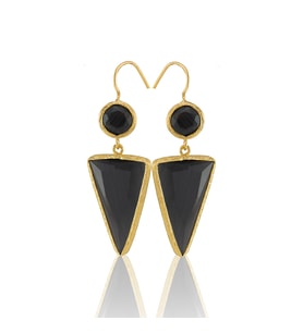 Kadir Jewellery 22 Ayar Altın Kaplama Kadın Sallantılı Küpe -El İşçiliği Ve Hipoalerjenik Küpe