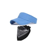 Sporcu Koşu Tenis Vizör Şapka Arka Kısmı Ayarlanabilir Bandana Kombinli