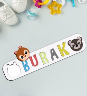 BK Toys Çocuklara Özel İsimli Ahşap Eğitici Yapboz Puzzle-15