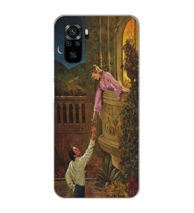 Xiaomi Redmi Note 10 / Note 10S Uyumlu Romeo ve Juliet Tasarımlı Şeffaf Telefon Kılıfı