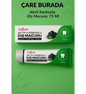 Aktif Karbonlu Diş Macunu 75 Ml (Beyazlatıcı & Çürük Önleyici & Yatıştırıcı(