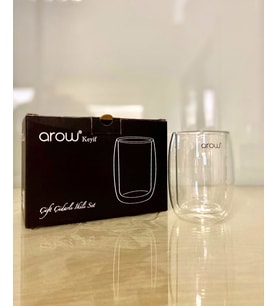 Arow Çift Çidarlı Ikili Bardak 150 ml