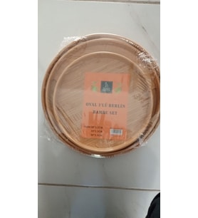 3 LÜ OVAL BAMBU TEPSİ