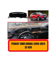 Peugeot 2008 2019-2021 Ön Örtüsü Göğüs Panel Torpido Koruma Koruyucu Kılıfı Halısı Yedek Parça