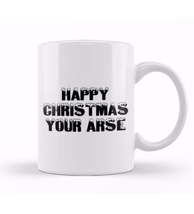 Happy Christmas Your Ars Kupa Bardak Porselen