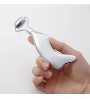 Metal Cilt Sıkılaştırıcı Face Gua Sha Rulosu Yüz Masaj Roller Model 5