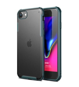Microsonic Apple iPhone SE 2022 Kılıf Frosted Frame Yeşil