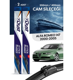 Alfa Romeo 147 Silecek Takımı 2000-2005 Uyumlu 550MM/400MM