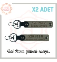 Kül Gri, Adınıza Özel Tasarım Anahtarlık, Bolluk Akışı Getiren 520 741 8 Sayısıyla Enerji ve Başarı (Çok Renkli)