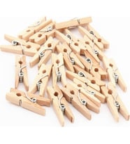 Lino 30'Lu 25Mm Ahşap Küçük Mandal