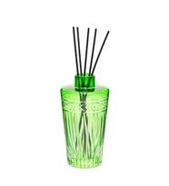 Yeşil Kristal Kesme Cam Şişe Oud Vanilya Oda Kokusu (23 cm)
