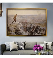 Altın Çerçeveli dekoratif tablo l1885 (Gold)