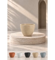 BOSTANN DEKORATİF SAKSI - LILYUM 320 - 13 LİTRE (Bej)
