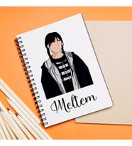Kız Arkadaş Tasarımlı Defter Kişiye Özel