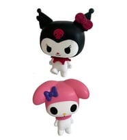 Kuromi My Melody Pop Oyuncak Karakter Figür 2'Li Set 10CM (Turkuaz)