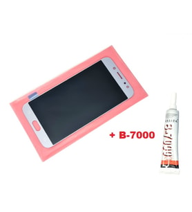 Samsung Galaxy J7 Pro 2017 J730 Uyumlu Lcd Ekran Dokunmatik MAVİ + B-7000