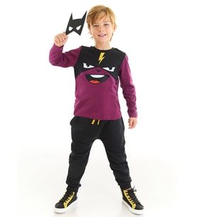 Şimşek Maske Erkek Çocuk T-shirt Pantolon Takım