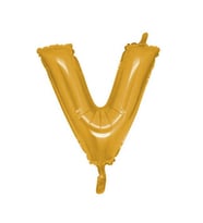 Folyo balon harf v altın 16 ınc(40cm) pk:1-