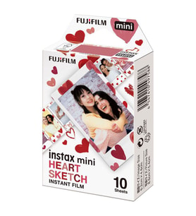 Instax mini Heart Sketch 10'lu Özel Film