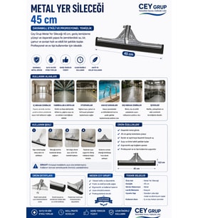 Cey Grup Metal Yer Sileceği 45 cm