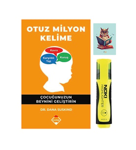 Otuz Milyon Kelime - Dana Suskind 9786058213241 Sarı Fosforlu Kalem - Not Defterli Seti