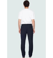 Erkek Slim Fit Dar Paça Dokuma Pantolon Günlük Kullanım İçin İnce Kumaş Yaz Aylarının Vazgeçilmezi (Lacivert)