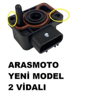 RKS Spontini 110 Gaz Kelebek Sensörü Yeni Modele Uygun 2 Vidalı(TPS Sensörü) - ARASMOTO (Siyah)