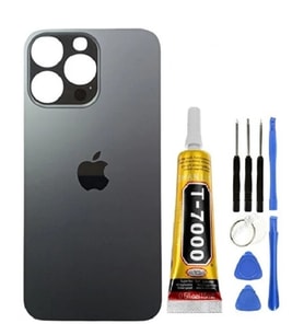 Apple İphone 13 Pro Max Arka Kapak + Tamir Seti + B7000 Yapıştırıcı (Grafit)