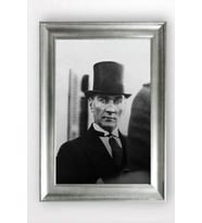 Gümüş Çerçeveli Atatürk Tablo cv1089