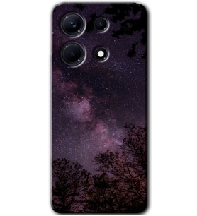 İnfinix Note 30 Kılıf HD Desen Baskılı Arka Kapak - Gece Galaksi
