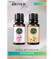 Gül + Vanilya ( Oda Kokusu Aroma Terapi Buhurdanlık / Difüzör Yağı ) Set 2 Adet x 10 ML