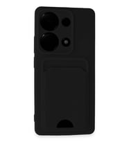 Newface Xiaomi Redmi Note 13 Pro 4G Kılıf Kelvin Kartvizitli Silikon - Siyah