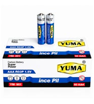 AAA R03P 1.5V Carbon Super Power 60’lı Paket İnce Kalem Pil