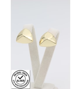 STİL İNCİSİ/XUPING JEWELRY PİRAMİT MODEL KÜPE (Altın Rengi)
