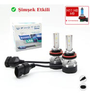 Ford Escort Sedan 1996 H11 SİS FAR AMPULÜ Access ŞİMŞEK ETKLİ LED XENON BEYAZ RENK