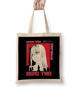 Darling In The Franxx Zero Two And Hiro Bez Çanta Uzun Saplı