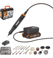 Worx Wx739 Makerx 20Volt 2.0Ah. Kömürsüz Profesyonel Kalem Tipi Devir Ayarlı Gravür Seti + 34 Parça (Standart)