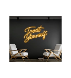 Treat Yourself Yazılı Neon Tabela